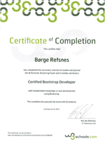 Bootstrap Сертифікат