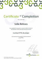 HTML Сертификат