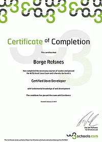 Java Сертификат