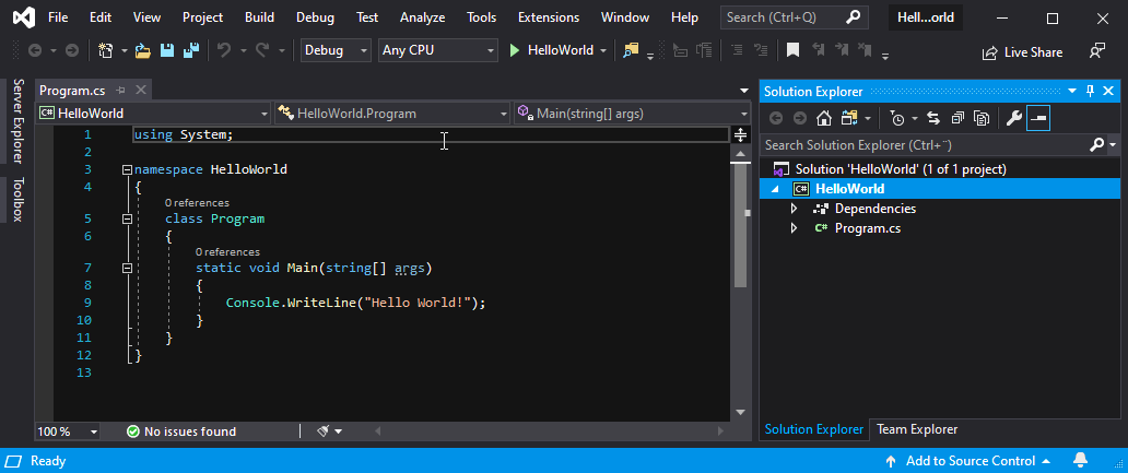 Program C#