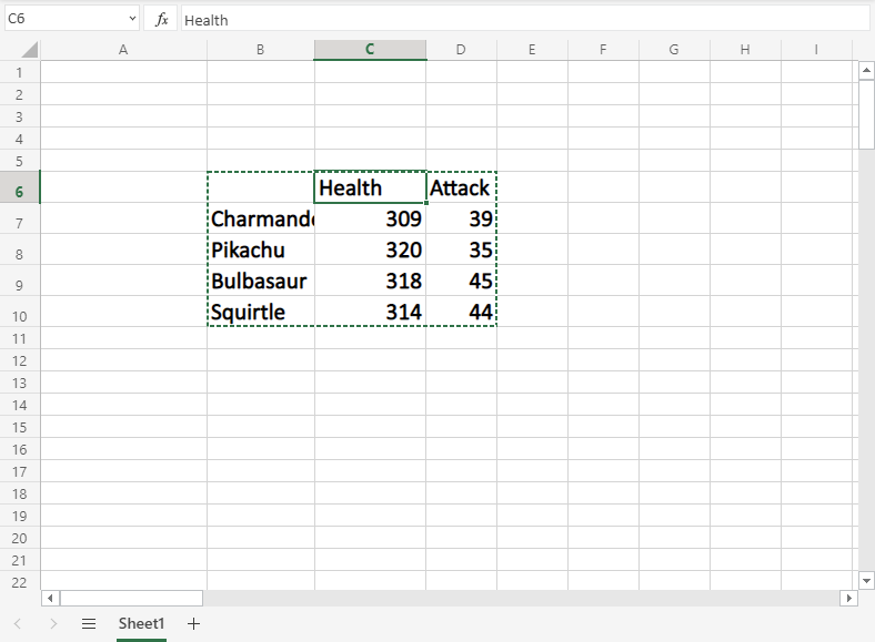 Copy and paste. Excel