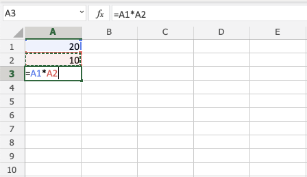 Multiplication in Excel