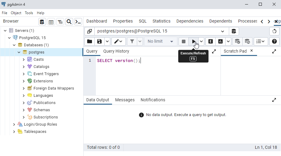 Execute SQL Statements