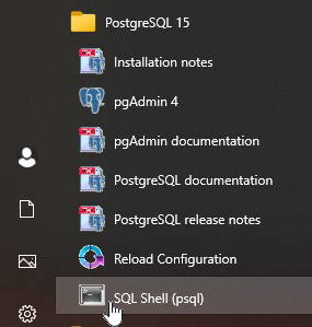 SQL Shell (psql)