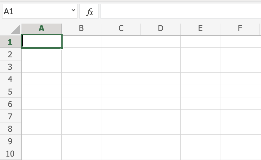 Select cell in Excel