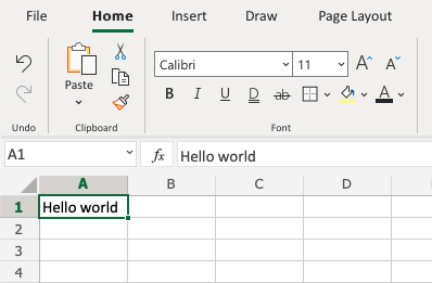 Undo in Excel